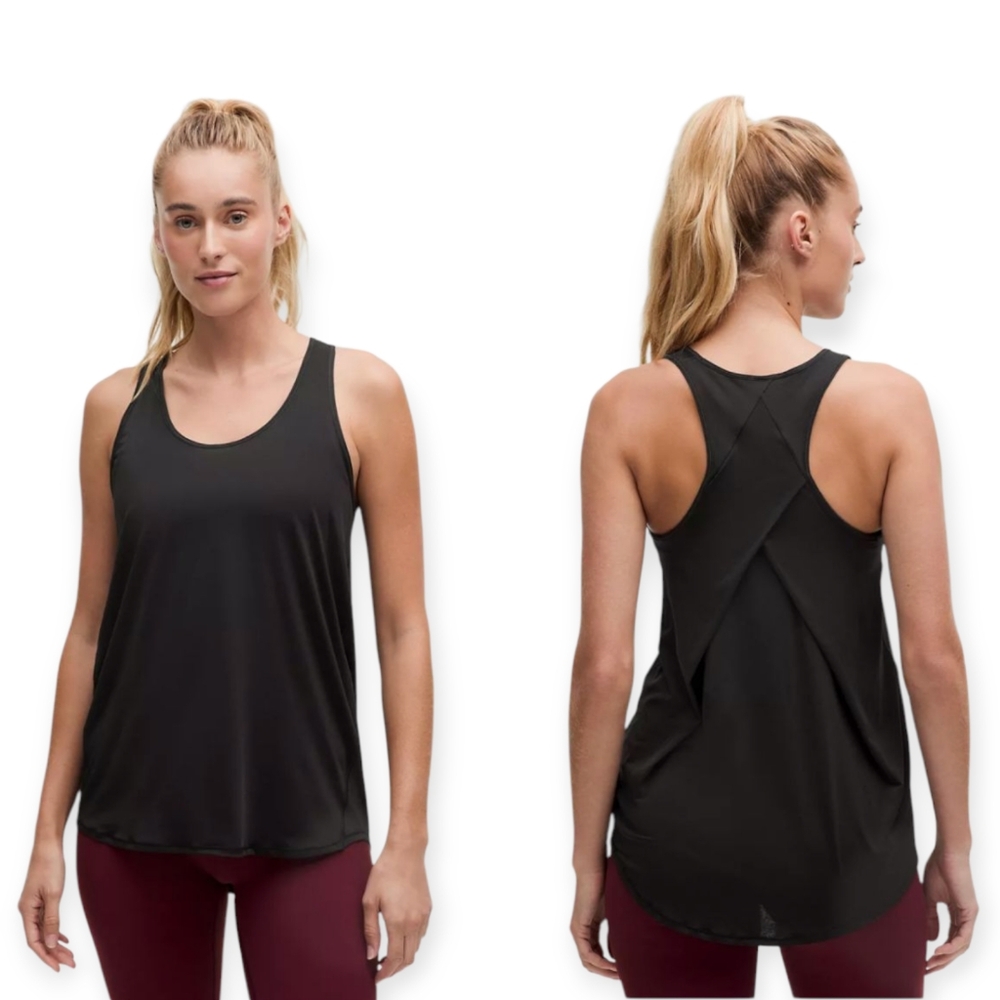 Lululemon Essential Tank TopPleated Black Size 14